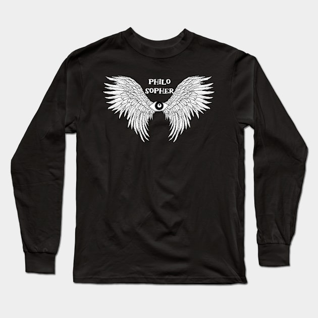 Philosopher Wings Long Sleeve T-Shirt by emma17